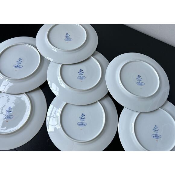 Set of 7 Furstenberg Nobility‎ German White & Gold Trim 8-inch Plates Dinnerware - Picture 8 of 8